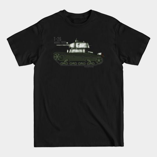 Discover T-26 model 1939 Winter. - Tanks - T-Shirt