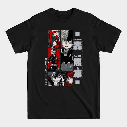 Discover Todoroki == MY HERO ACADEMIA = Manga Panel Design v2 - Todoroki - T-Shirt