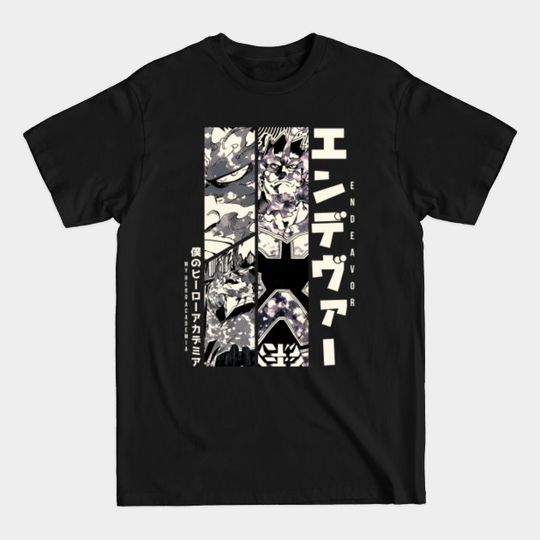 Discover Endeavor = MY HERO ACADEMIA = Manga Panel Design - Endeavor - T-Shirt