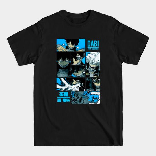Discover Dabi / Toya Todoroki = MY HERO ACADEMIA = Manga panel Desing 2 -Blue- Dabi My Hero Academia - T-Shirt