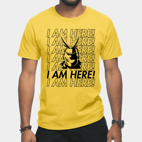 Discover I AM HERE! - All Might - T-Shirt