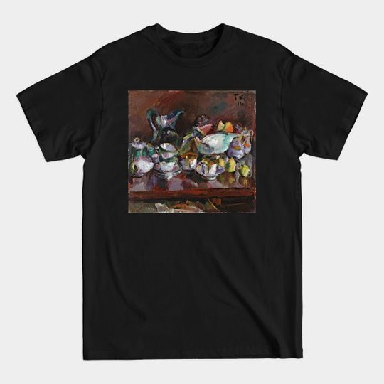 Discover Anton Faistauer Still Life with Coffee Cups - Expressionism - T-Shirt
