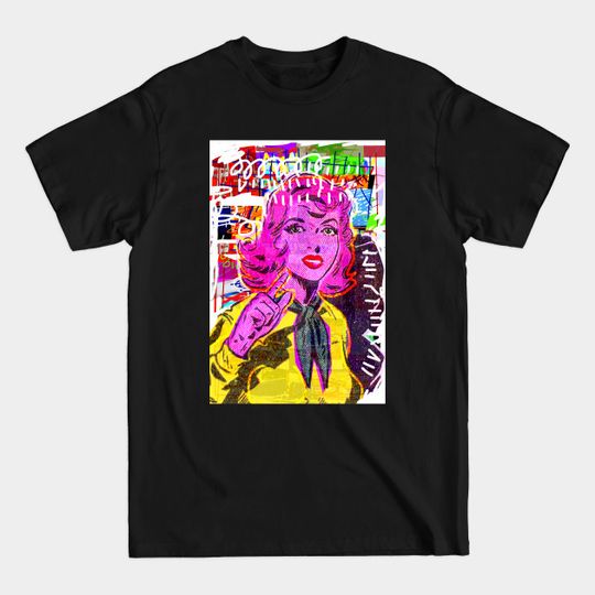 Discover pop art girl - Pop Art Style - T-Shirt