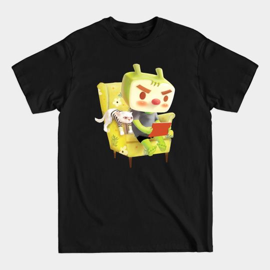 Discover Boy with laptop sitting on the armchair - Laptop - T-Shirt