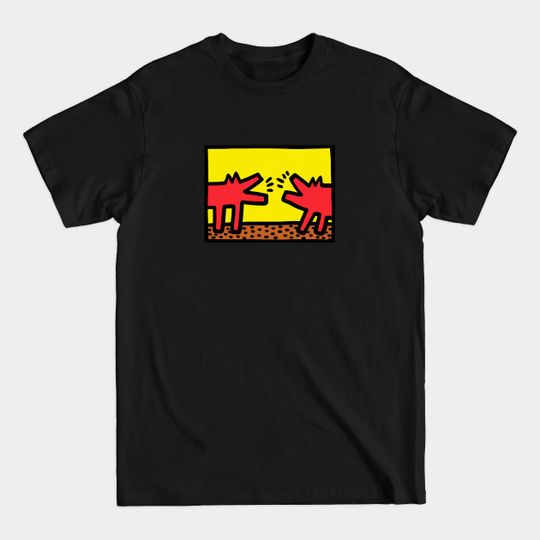 Discover Keith Haring Dog Merch - Arabic Textile African Vintage Cool - T-Shirt