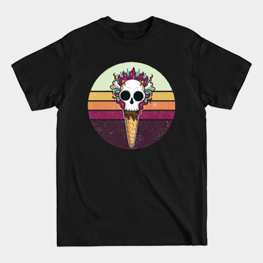 Discover Ice Cream Skull Head T-Shirt