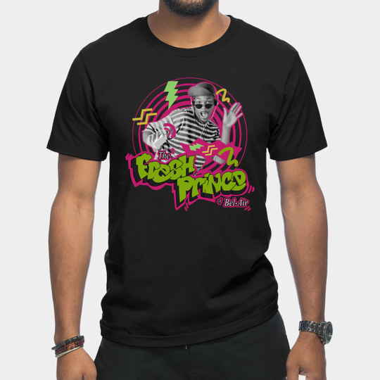 Discover the fresh prince of bel air Pop music black - The Fresh Prince Of Bel Air - T-Shirt