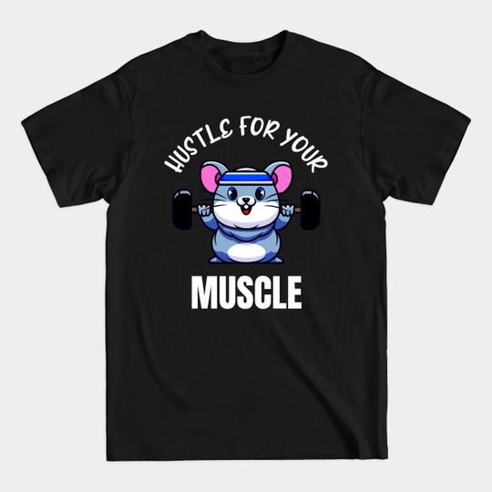 Discover Funny Workout Mouse Weight Training Bodybuilder - Biceps - T-Shirt
