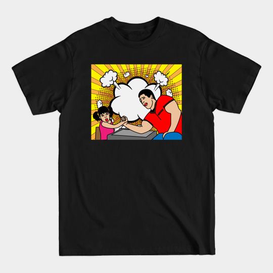 Discover Funny Colorful Arm Wrestling - Biceps - T-Shirt