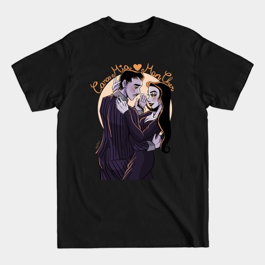 Discover Morticia and Gomez - The Addams Family - T-Shirt