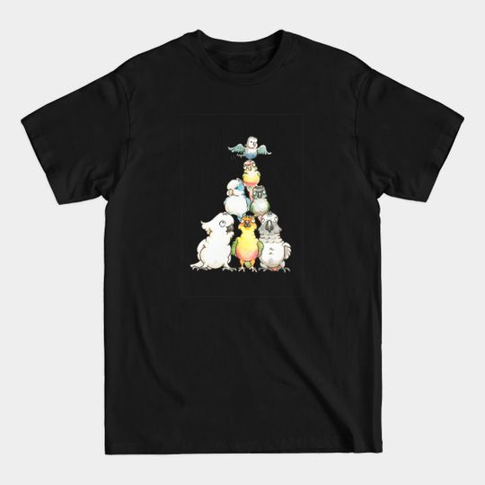 Discover Bird Pile - Birds - T-Shirt