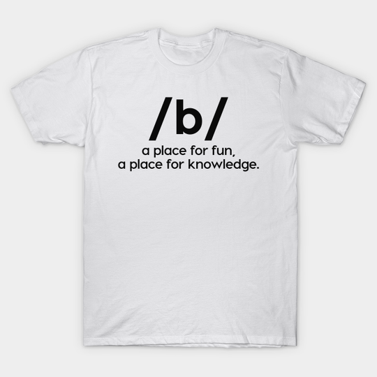 Discover Board /b/ A Place For Fun - Gamer Video Games - T-Shirt
