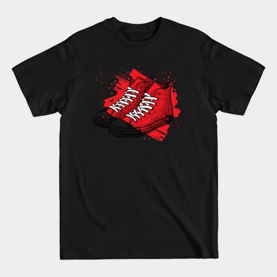 Discover Sneakers drawing - Drawing - T-Shirt