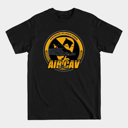 Discover AH-64 Apache Air Cav - 1st Cavalry Division - T-Shirt