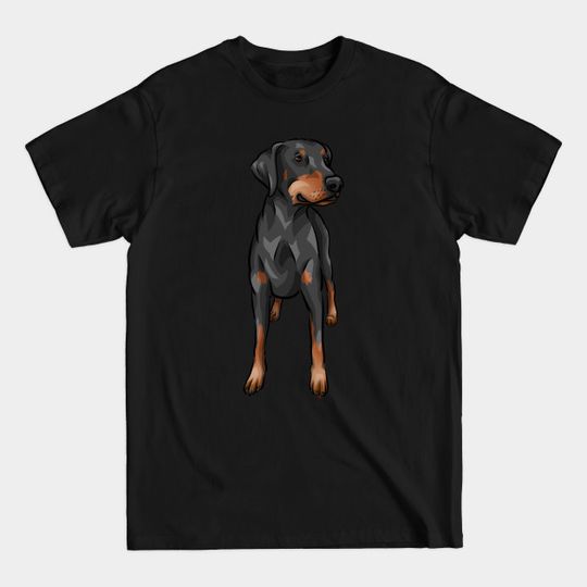 Discover Natural Ears Doberman | Uncropped - Doberman - T-Shirt