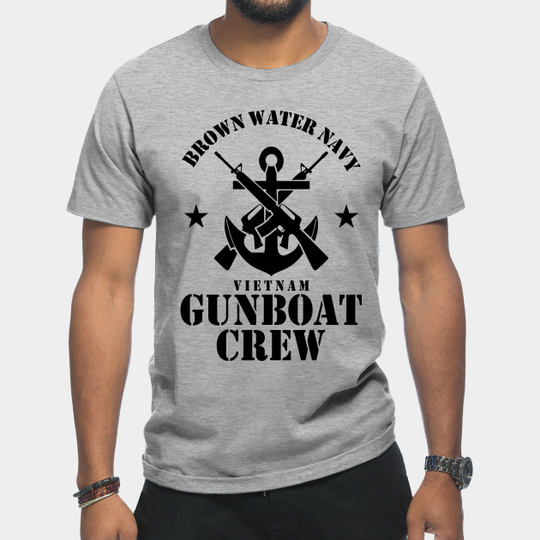 Discover Brown Water Navy - Gunboat Crew (subdued) - Navy Pbr Vietnam - T-Shirt