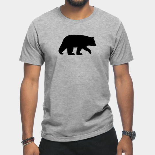 Discover Black Bear Silhouette - Black Bear - T-Shirt