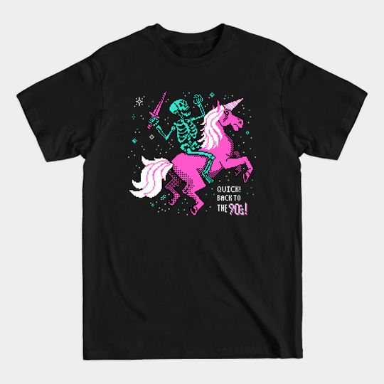Discover QUICK! BACK TO THE 90's! - Pixel Art - T-Shirt