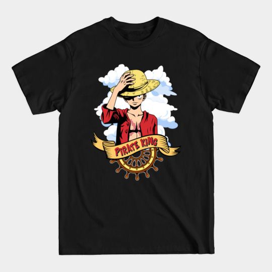 Discover one Piece Anime - Luffy Pirate King - One Piece Anime - T-Shirt