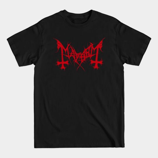 Discover Mayhem - Band Logo (Red Edition) - Mayhem - T-Shirt