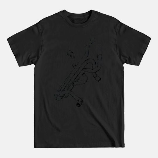 Discover Tubes nr2 - Black And White - T-Shirt