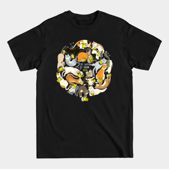 Discover Cats Drink Beer T-Shirt