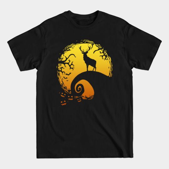 Discover Halloween Deer Silhouette T-Shirt