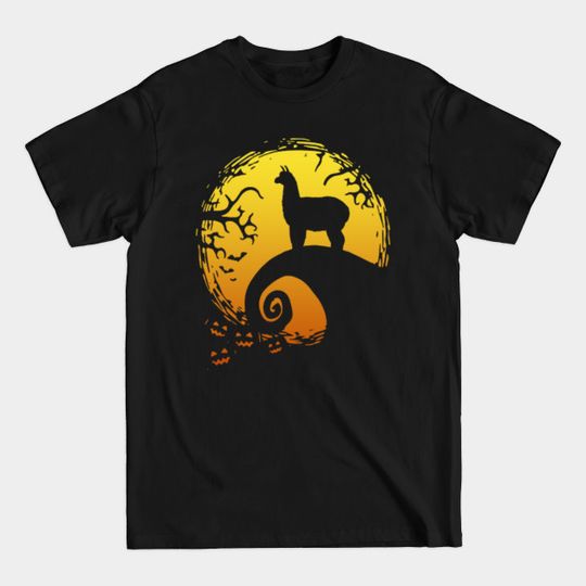 Discover Halloween Llama Silhouette T-Shirt