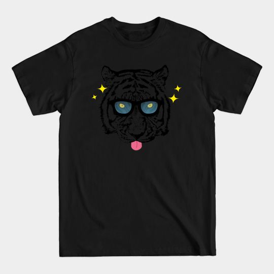 Discover Tongue Out Tiger - Tiger Head - T-Shirt