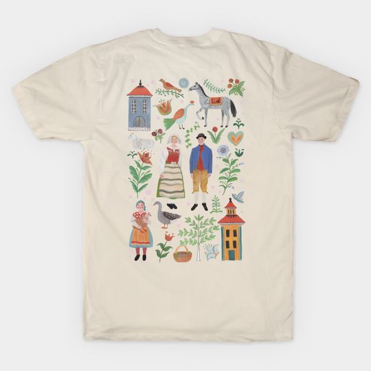Discover Swedish Folk Art - Folk Art - T-Shirt