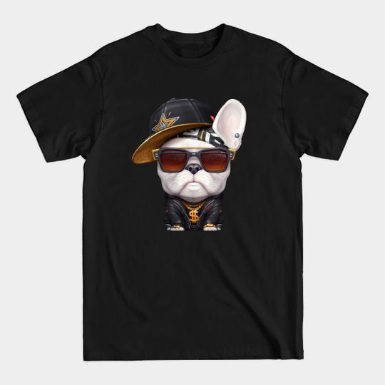 Discover White French Bulldog Hip-Hop Super Star - French Bulldog - T-Shirt