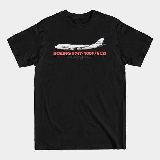 Discover Boeing B747-400F/SCD - Silk Way West Airlines - B744f - T-Shirt