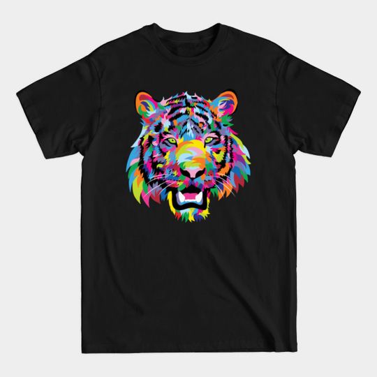 Discover Colorful Tiger - Version 1 - Tiger - T-Shirt