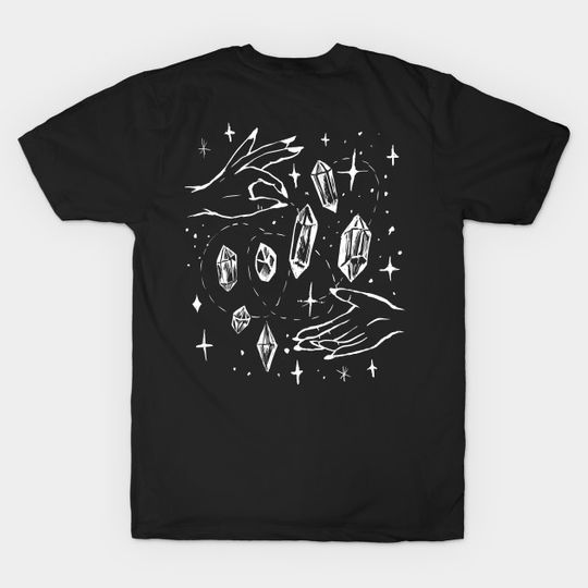 Discover Crystal Alchemy Witchy Goth Hands - Crystals - T-Shirt