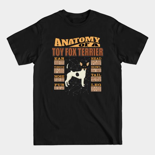 Discover Anatomy Of A Toy Fox Terrier T-Shirt