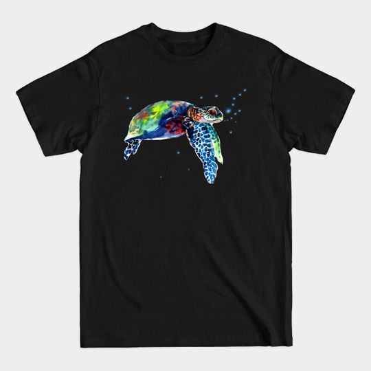 Discover Sea Turtle Happy Swimming T-Shirt
