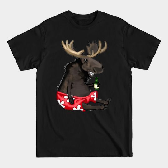 Discover Summer Moose Cartoon - Moose - T-Shirt