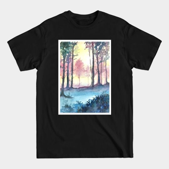 Discover Misty Forest - Nature - T-Shirt