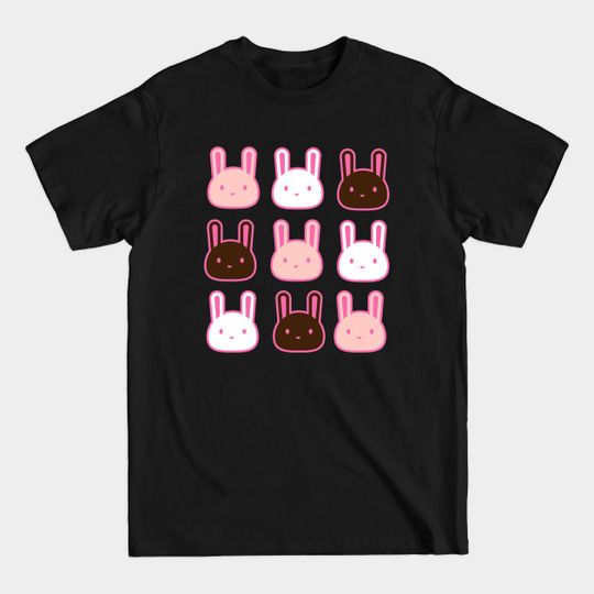 Discover Strawberry, vanilla and chocolate bunny - Bunny Rabbit - T-Shirt