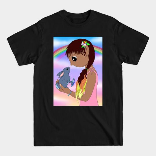 Discover Fairy and Rabbit - Bunny Rabbit - T-Shirt