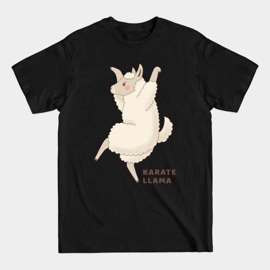 Discover Cute Karate Llama Drawing - Llama Gift - T-Shirt