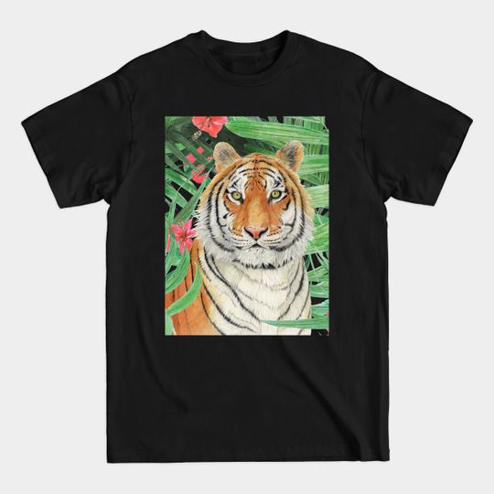 Discover Tiger with Palms - Tiger Design T-Shirt