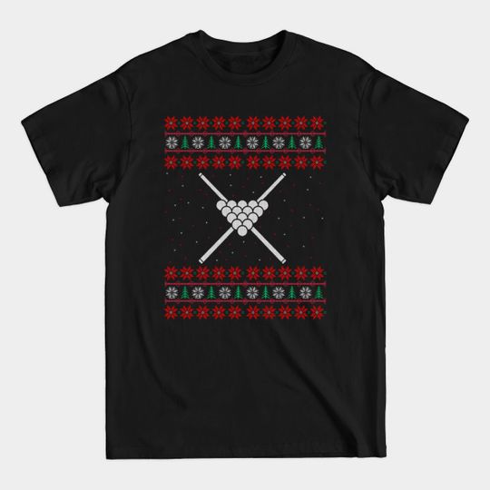 Discover Billiards Ugly Christmas Sweater Gift Cute - Christmas Long Sleeve - T-Shirt