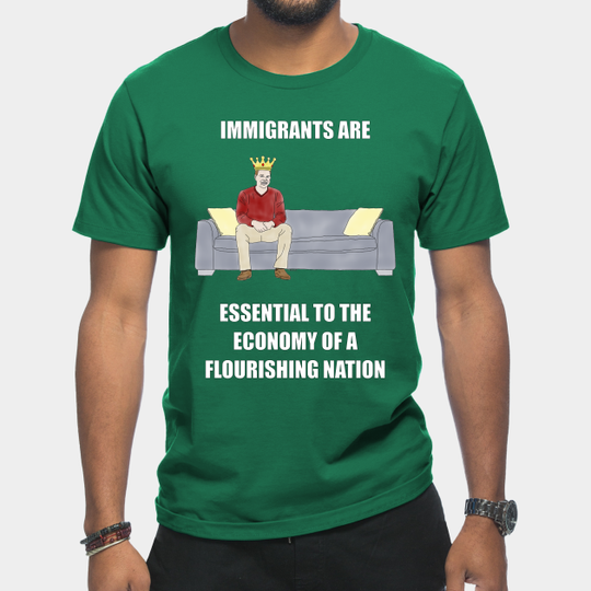 Discover The Sofa King: Immigrants are Essential - Sofa King - T-Shirt