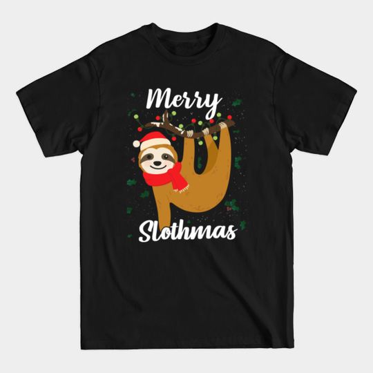 Discover Merry Slothmas Christmas Pajama For Sloth Lovers Gift - Merry Slothmas Christmas Pajama For Slo - T-Shirt