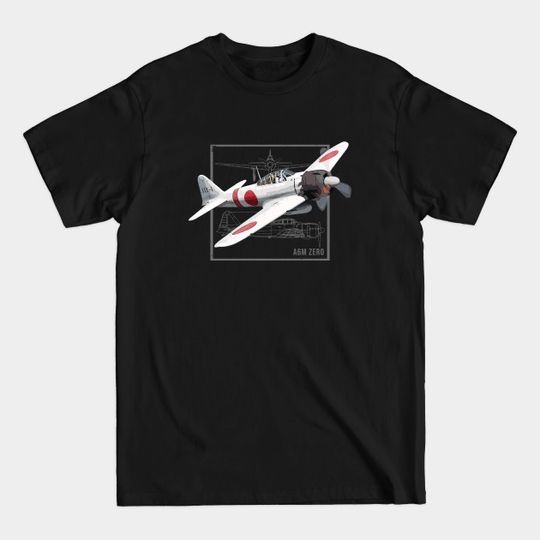 Discover A6M Zero | Japanese WW2 Fighter Plane - A6m Zero - T-Shirt