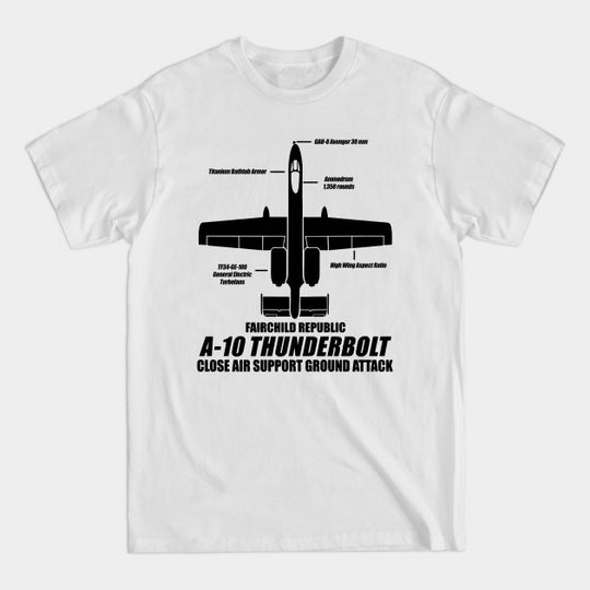 Discover A10 thunderbolt - Airplane - T-Shirt