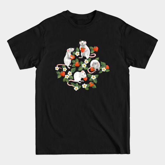 Discover Sweet Rats with Strawberries - Rat - T-Shirt