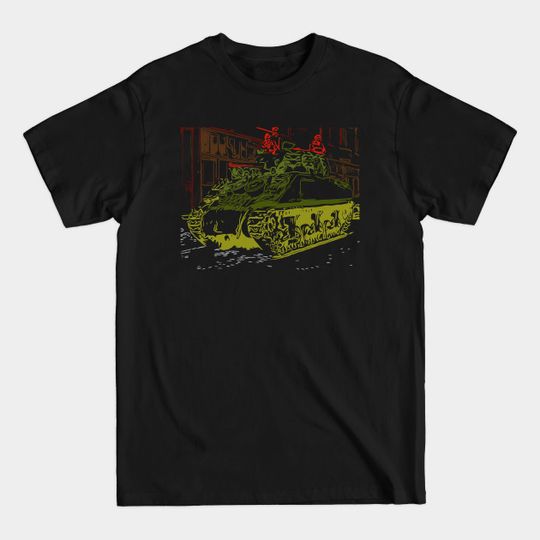 Discover Military F&L Design Co. - Sherman Tank - T-Shirt