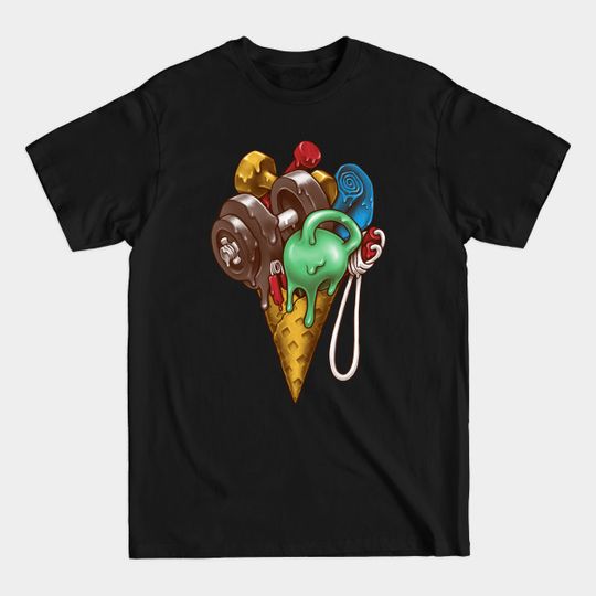 Discover Ice Cream Workout - Workout Motivation - T-Shirt